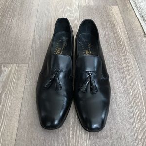 Bally  Gerald Black Leather Shoes $70 Size 8.5 N